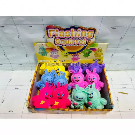 Резиновые давилки антистресс (свет) бокс из 12 шт 2744