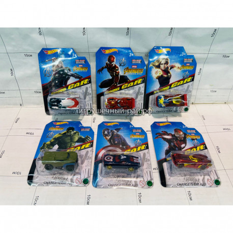 Машинка Хот вилс Супер-герои (ассортимент) на блистере 6680-5A