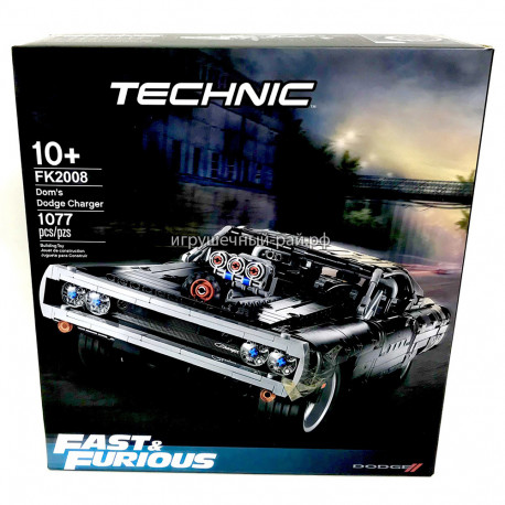 Конструктор Техник - Додж Чарджер Доминика Торетто (1077 дет) FK2008