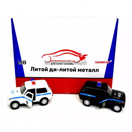 Машинки  металл 6 шт в блоке SR-1810P