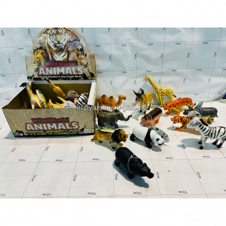 Фигурки Животные бокс из 24 шт D7091