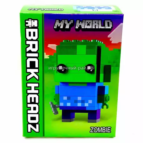 Конструктор BrickHeadz Майнкрафт: Зомби (81 дет) 8812
