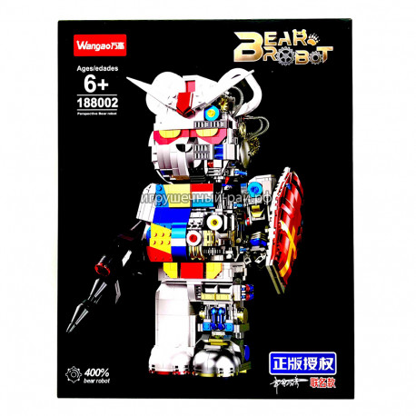 Конструктор BearBrick (Wangao, 1681 дет) 188002
