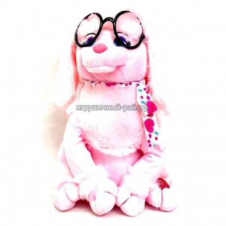 Интерактивная игрушка Розовая собачка в очках 1399