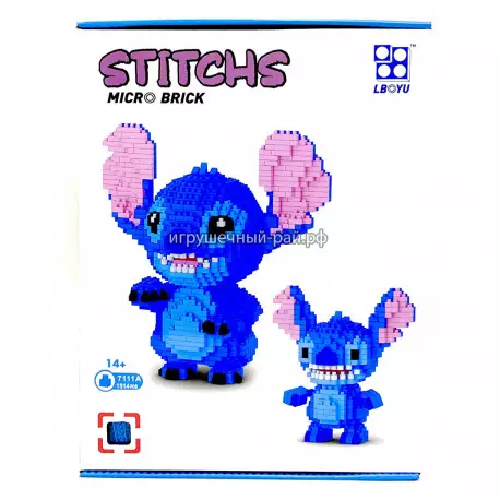 Микро-конструктор Стич (1514 дет) 7111A