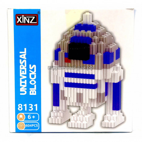 Микро-конструктор Звёздные войны - Робот R2-D2 (604 дет) 8131