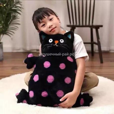 Мягкая игрушка Толстый кот в горошек (45 см)