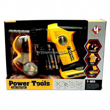 Набор инструментов игрушечный Power Tools - Электродрель-шуруповерт T016A