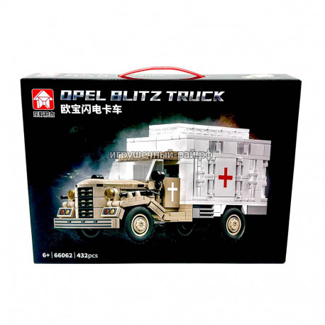 Конструктор Советский санитарный грузовик (432 дет) 66062