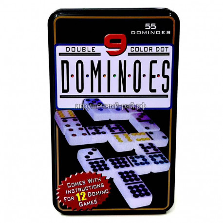 Домино в метал. коробке 3896-49