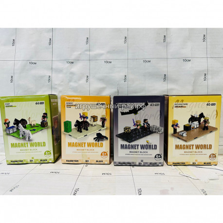 Магнитный конструктор Майнкрафт (~47 дет) в ассортименте TC-Y9951-9958