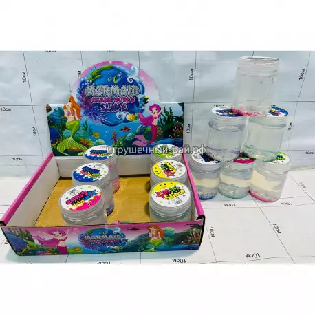 Слаймы в баночке бокс из 12 шт C0331-24