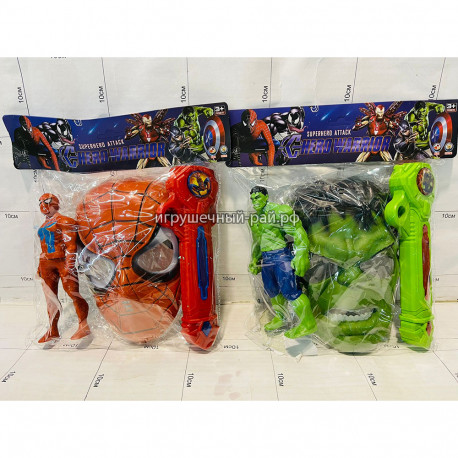 Набор Супер-герои с маской и фигуркой в упаковке BJ649-I