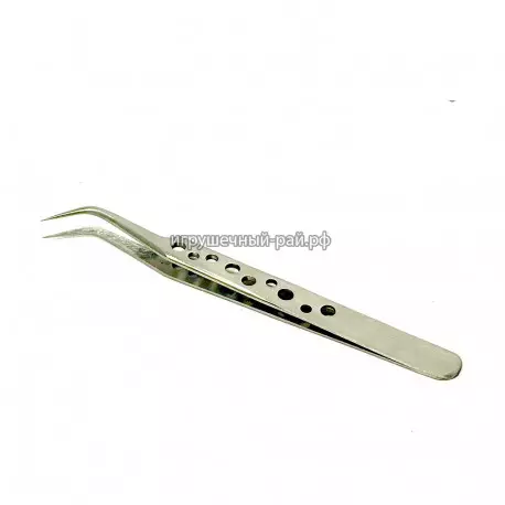 Ультратонкий точный изогнутый пинцет из нержавеющей стали JMLWJ-032-2