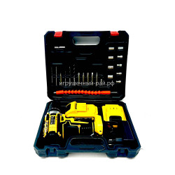 Дрель-шуруповерт аккумуляторный с инструментами 331-18