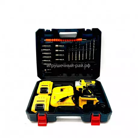 Дрель-шуруповерт аккумуляторный с инструментами 331-13