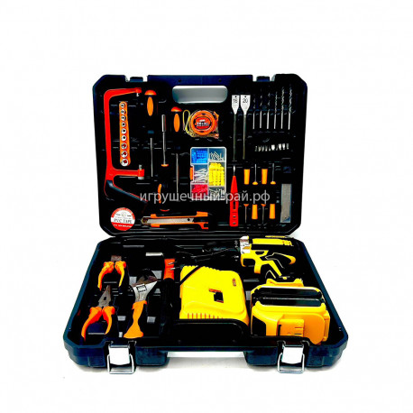 Шуруповерт аккумуляторный с инструментами 525-6