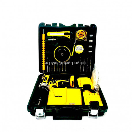 Шуруповерт аккумуляторный с инструментами 331-06