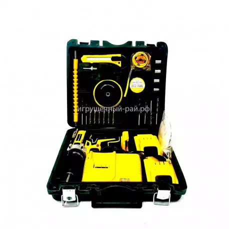 Шуруповерт аккумуляторный с инструментами 331-06