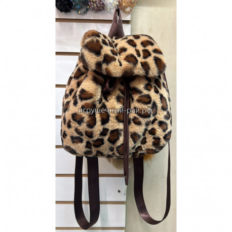 Мягкий рюкзак с леопардовым окрасом