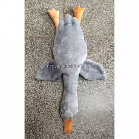 Заготовка - мягкая игрушка сплюшка Гусь обнимусь (серый, 160 см)