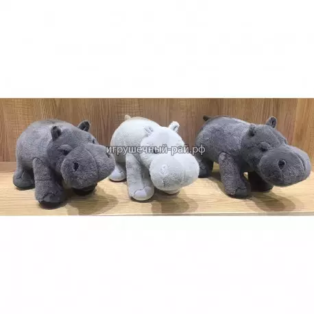 Заготовка - мягкая игрушка Бегемотик (33 см) в ассортименте