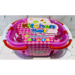 Набор для пикника в пластиковой корзинке 321-3