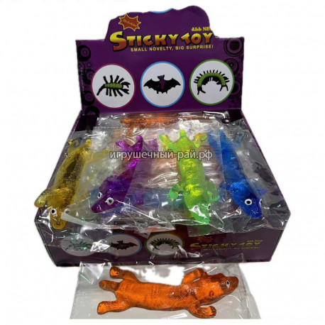 Лизун липучка (15 см) бокс из 40 шт AA-32