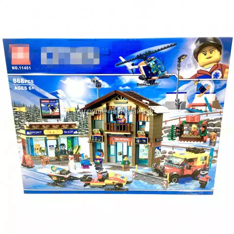 Конструктор Сити - Горнолыжный курорт (868 дет) 11451