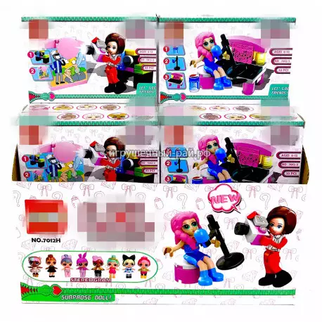 Конструкторы Куколка в шаре (JLB, 8 видов) бокс из 16 шт 7012H