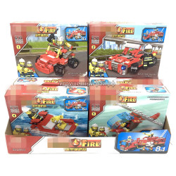 Конструкторы Сити Пожарные (ZHBO, ~85 дет) бокс из 8 шт 5514