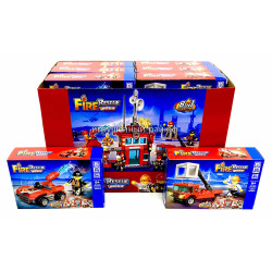 Конструкторы Сити - Пожарная машина (Zhe Gao, 8 видов) бокс из 16 шт QL2263