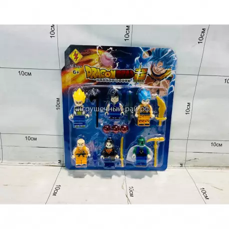 Фигурки Аниме для конструктора (набор из 6 шт) на блистере SL89159
