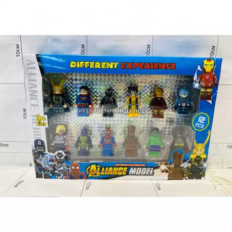 Фигурки для конструктора Супер-герои (набор из 12 шт) 22662