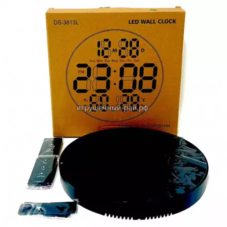 Часы-будильник электронные настенные DS-3813L