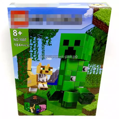 Конструктор Майнкрафт - Крипер и оцелот (KSZ, 184+ дет) 1007