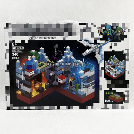 Конструктор Майнкрафт - Сражение за белую крепость (340 дет, свет) 10000
