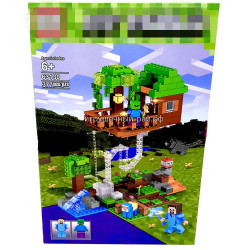 Конструктор Майнкрафт - Подвесной деревянный дом (PRCK, 377 дет) 63130