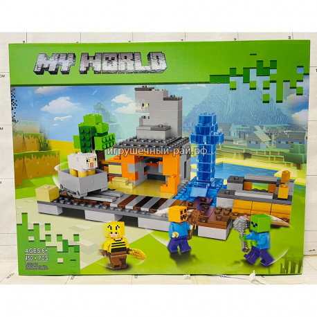 Конструктор Майнкрафт - Овечья ферма (450+ дет) MG1014