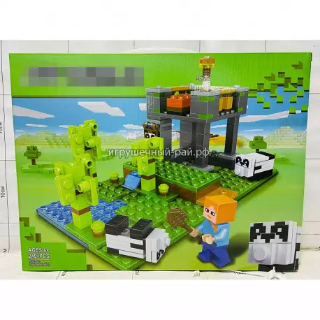 Конструктор Майнкрафт - Питомник панд (245+ дет) 2504
