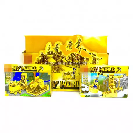 Конструкторы Майнкрафт (Lele) в боксе 16 шт 33153