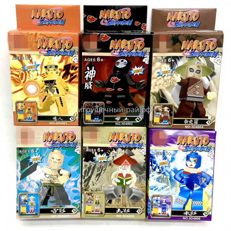 Конструкторы фигурки Аниме (JLB) упаковка из 12 шт 3D4901-06