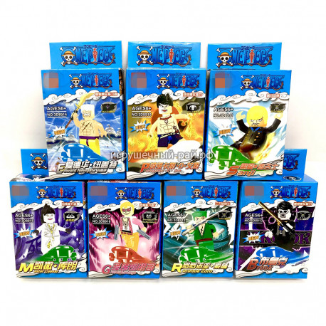 Конструкторы фигурки Ван пис (JLB) упаковка из 24 шт 8909-8916