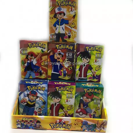 Конструкторы Покемоны в боксе 12 шт 3D46901