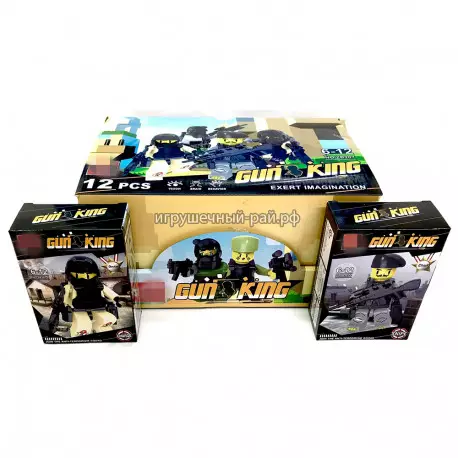 Конструкторы Солдаты в боксе 12 шт ZB207