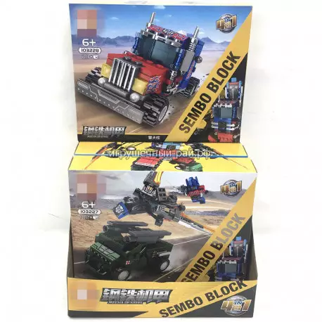 Конструкторы Трансформеры (~182+ дет) бокс из 4 шт 103225-28