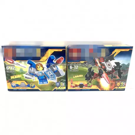 Конструкторы Нексо (JLB) в боксе 6 шт 3D36-1-6