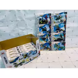 Конструкторы Супер-герои (PRCK, 8 видов) бокс из 16 шт 64121