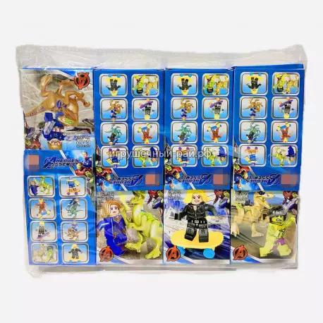 Конструкторы фигурки Супер-герои (ZT, 8 видов) упаковка из 8 шт 0869