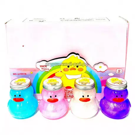 Слаймы Уточка бокс из 12 шт LY2076
